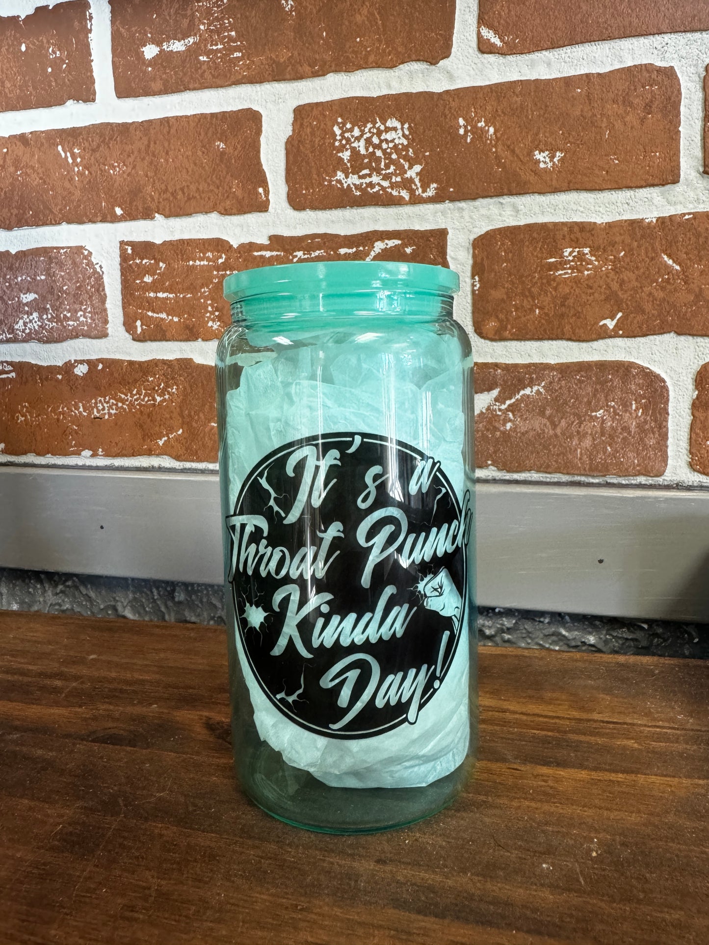 It's a Throat Punch Day Blue Cup