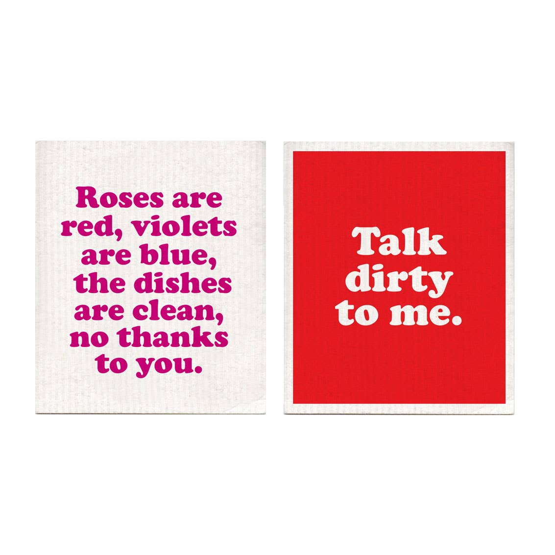 Roses Are Dirty Dishcloth Set