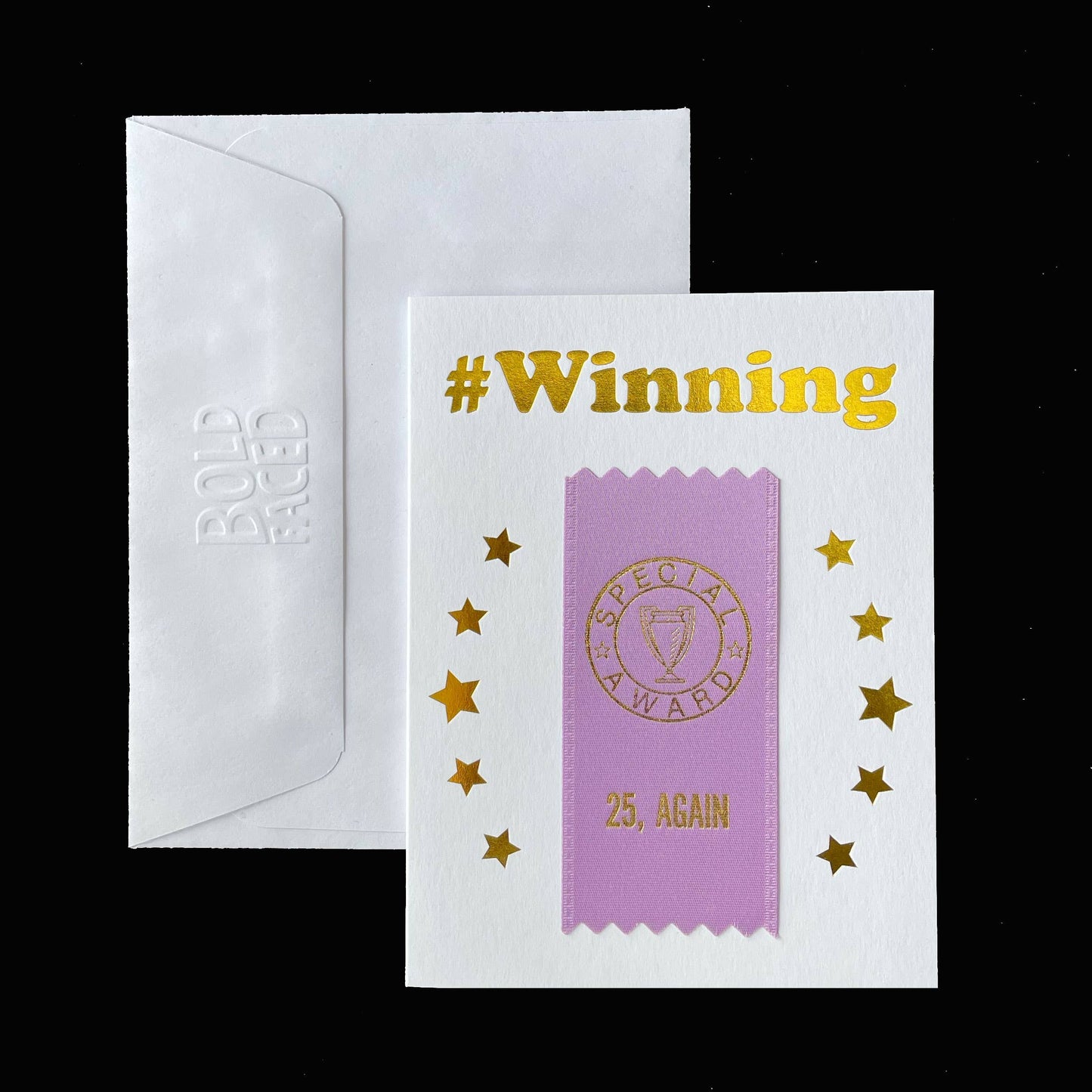 25 Again Ribbon Card