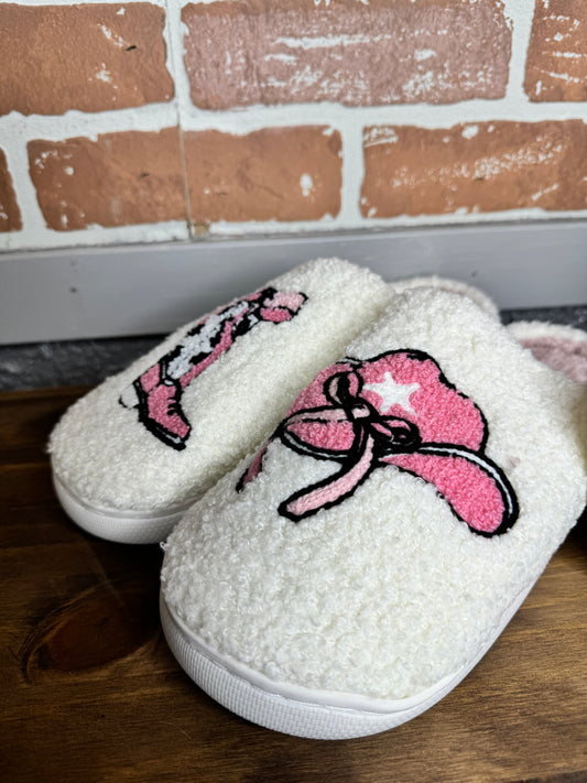 Boot and Cowboy Hat slippers