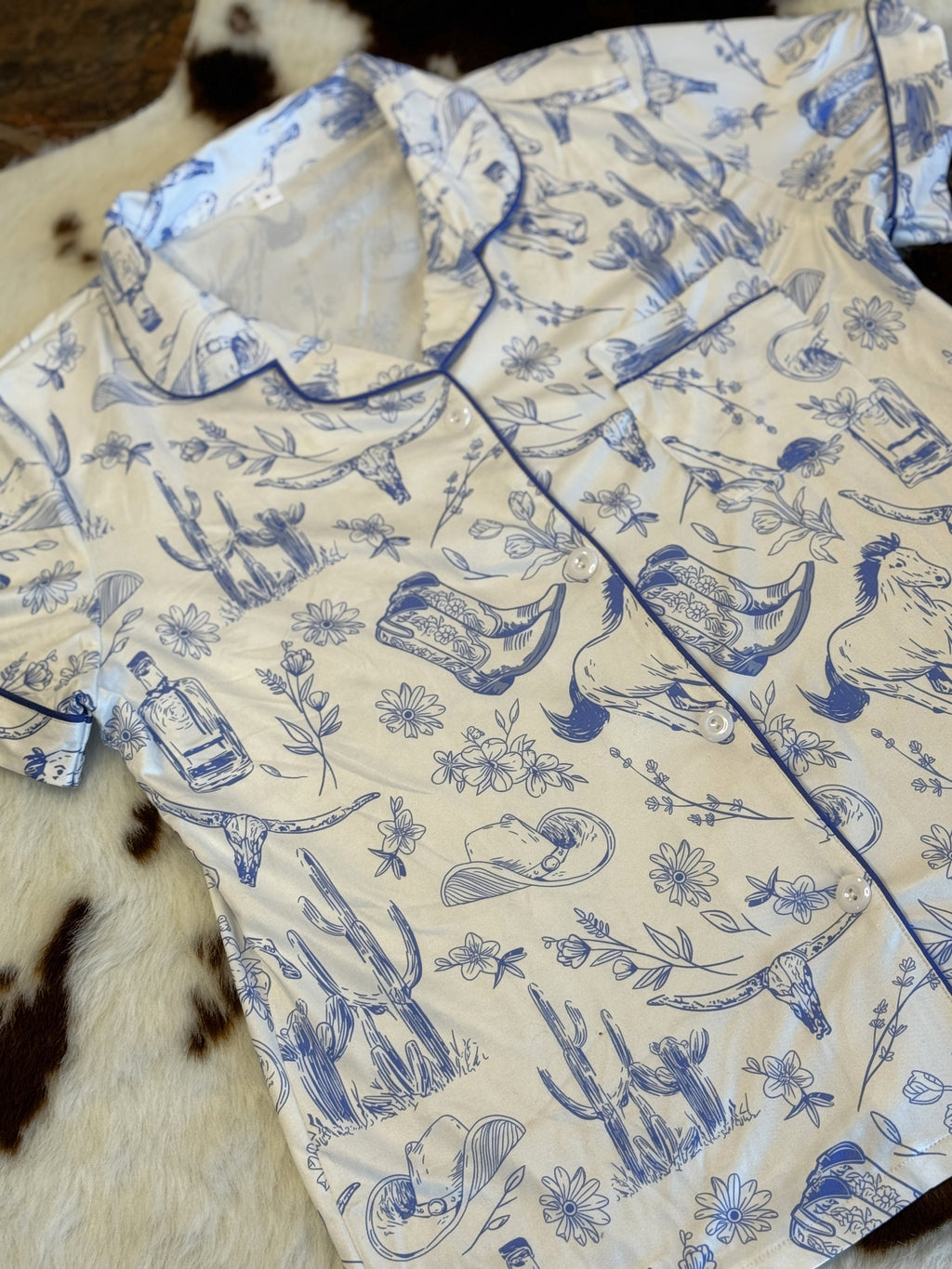 Blue Western Lounge Set