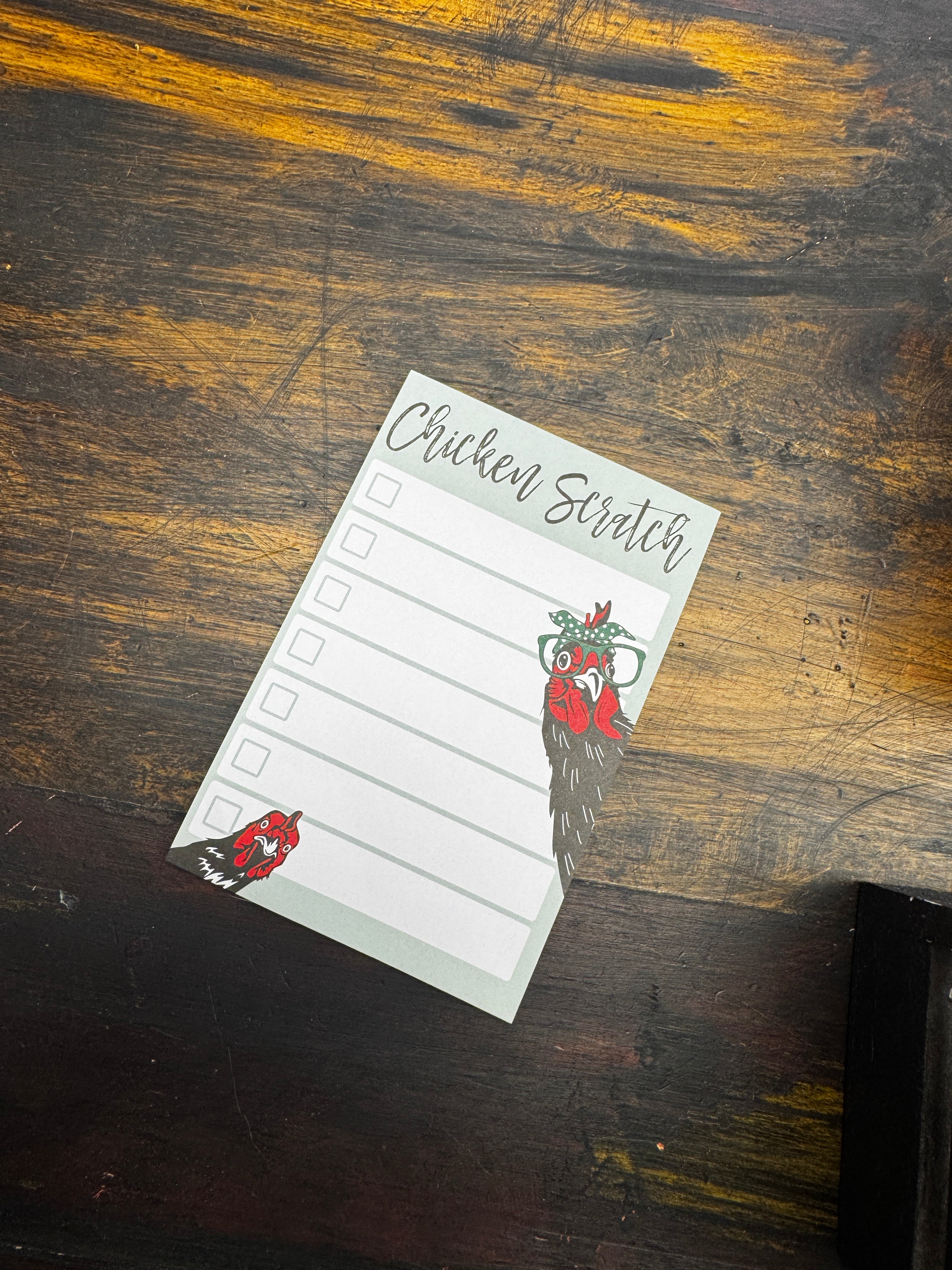 Chicken Scratch Notepad
