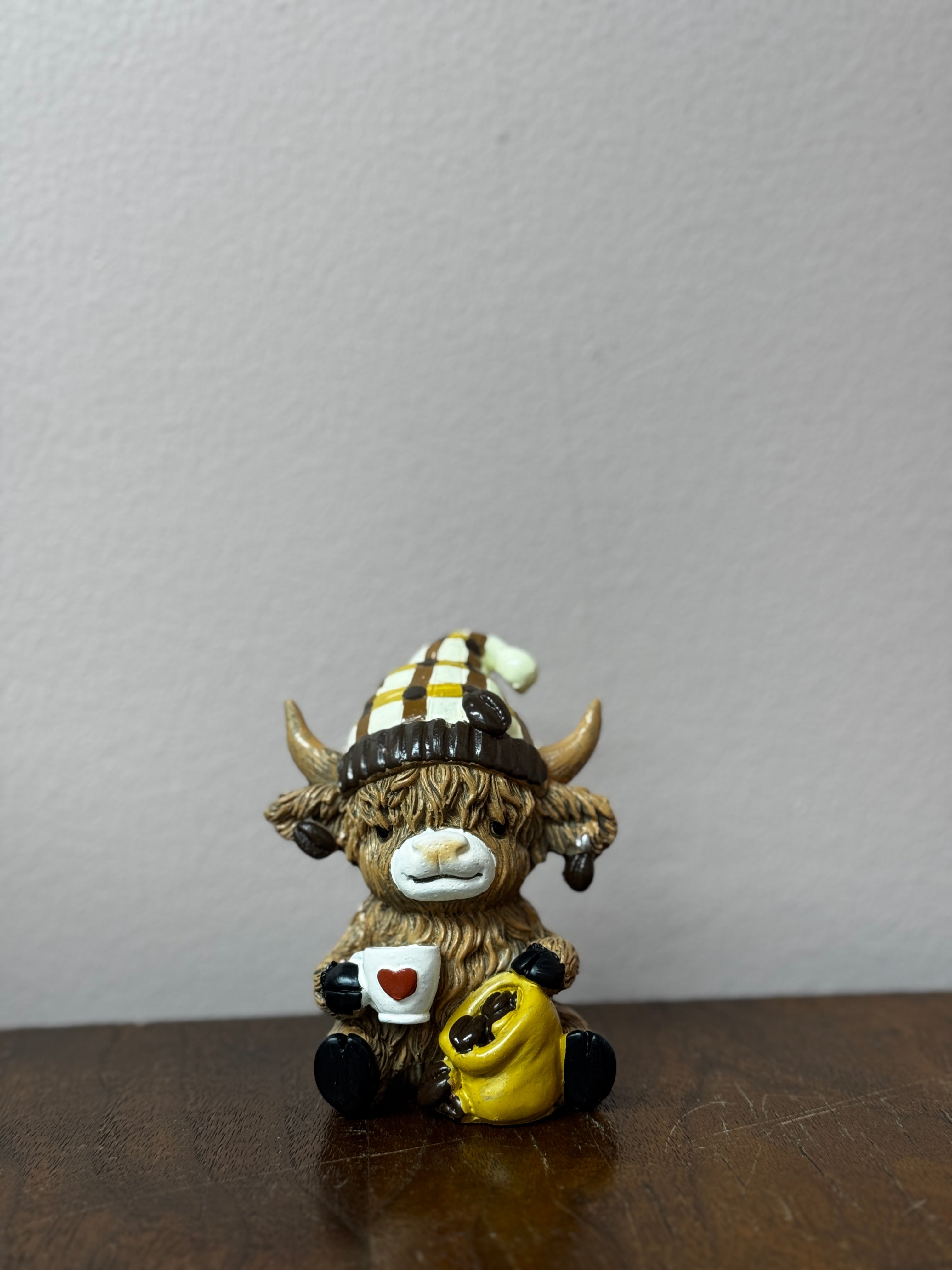 Coffee Bean Bag Highland Cow