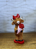 Floral Highland Cow