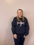 Glitter Airplane Sweatshirt