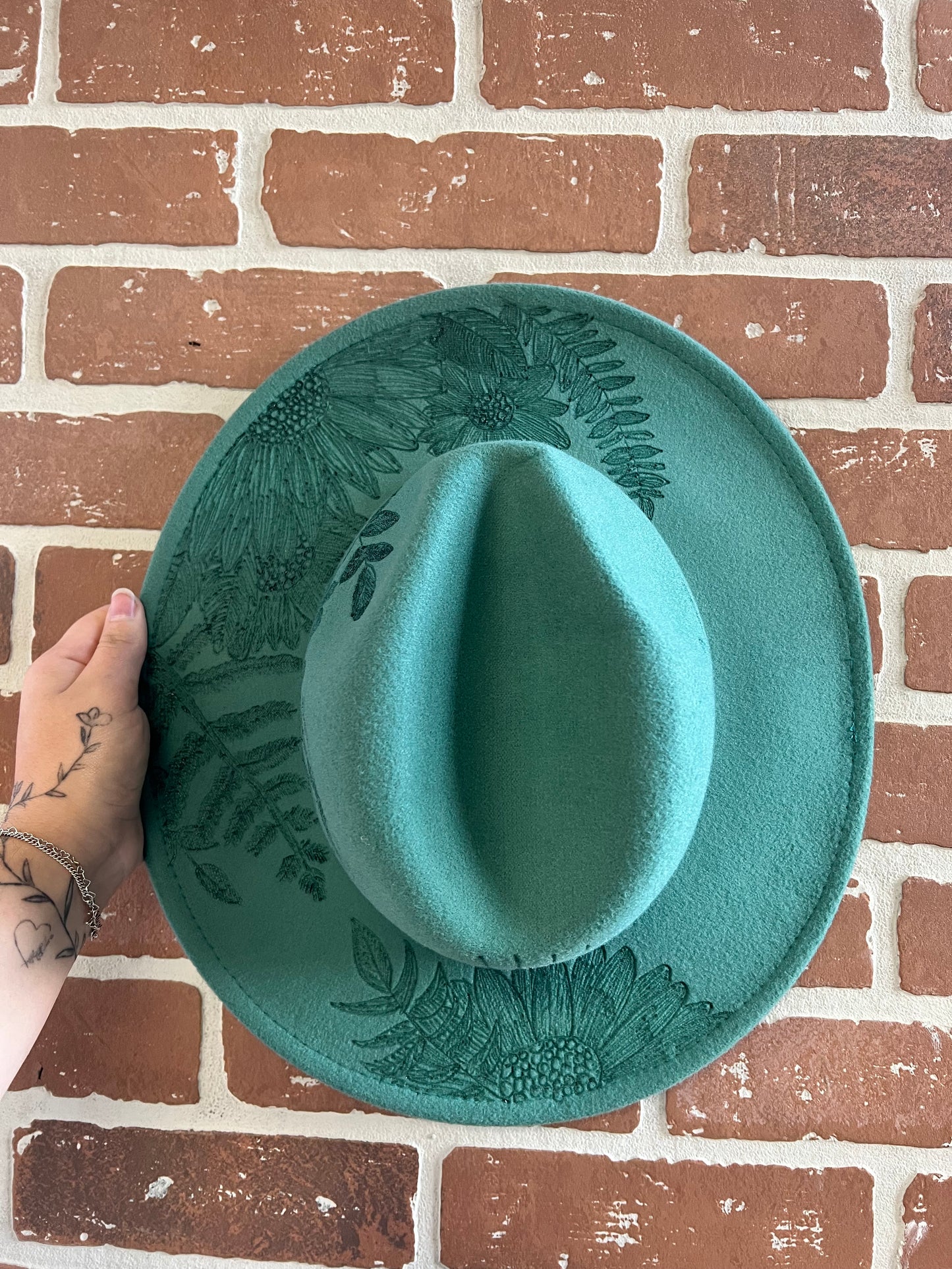 Nature Burnt Hat (Turquoise)