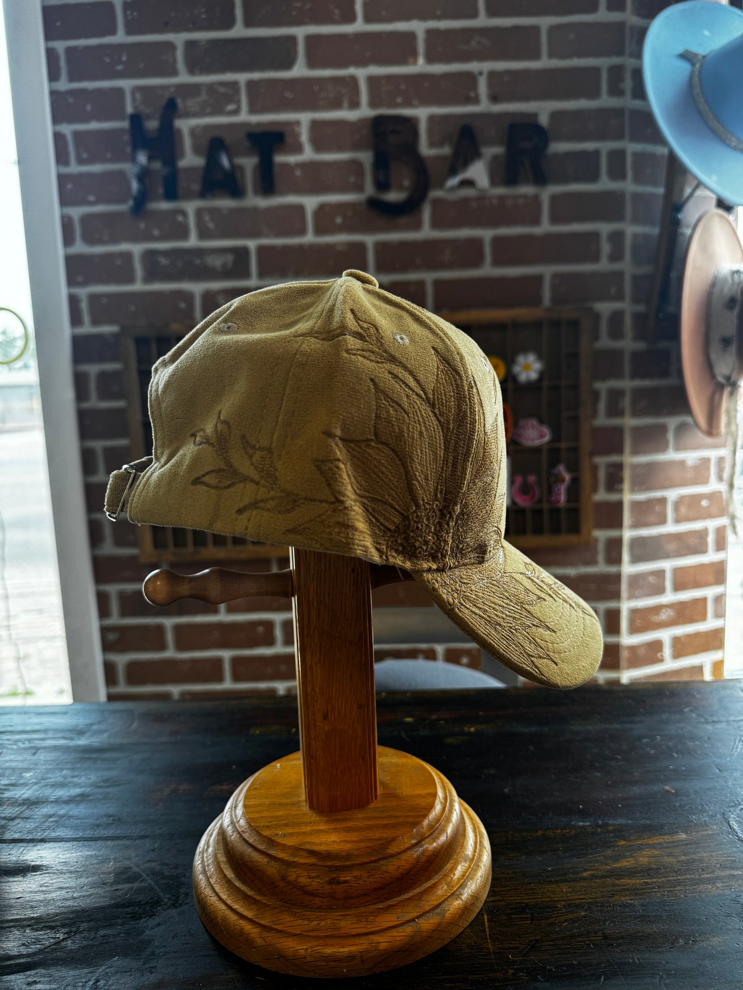 Khaki Burnt Baseball Cap