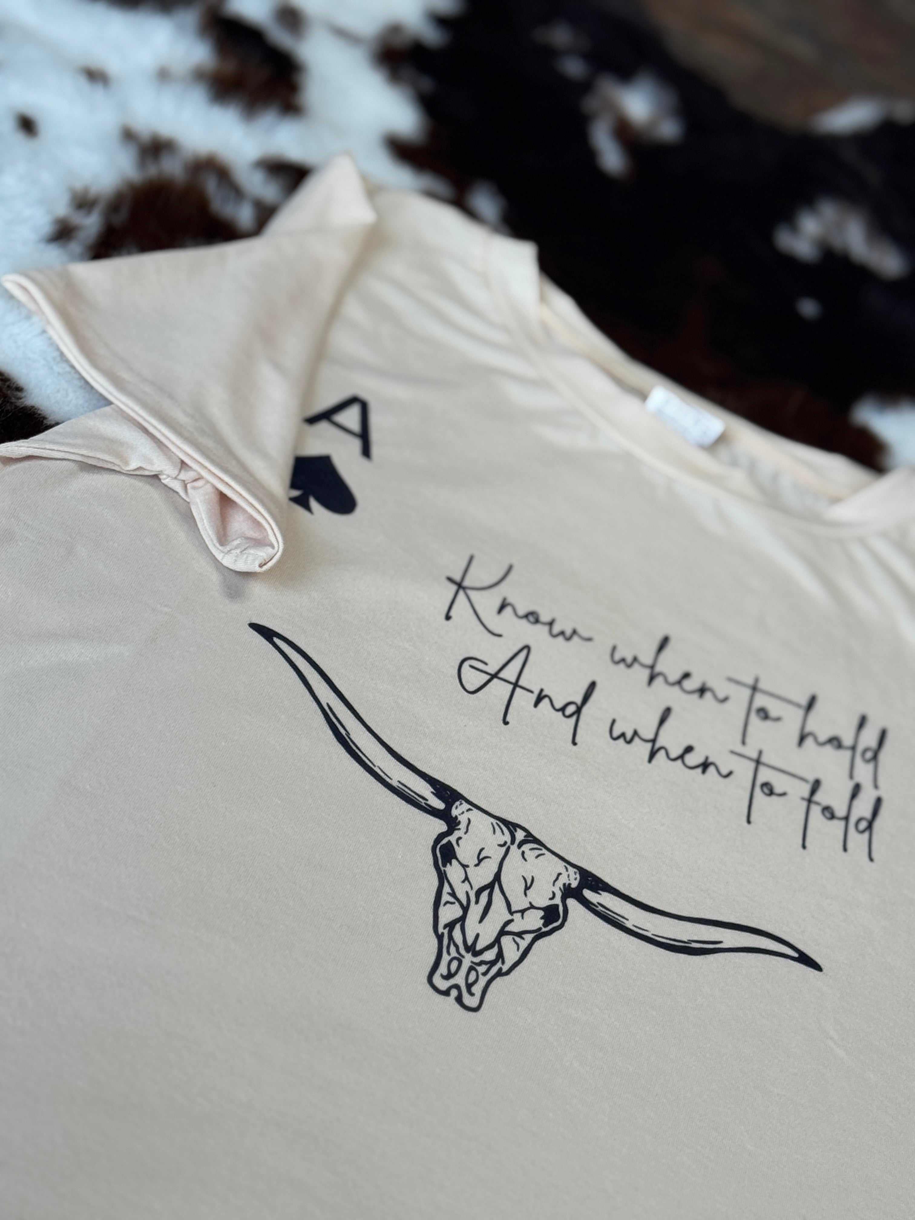 Know When To Fold Graphic T