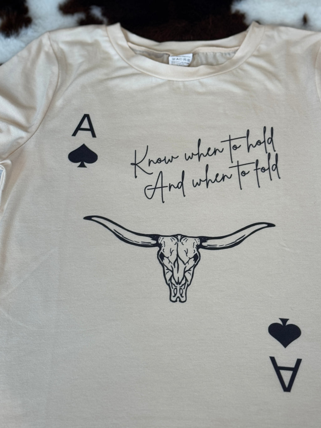Know When To Fold Graphic T