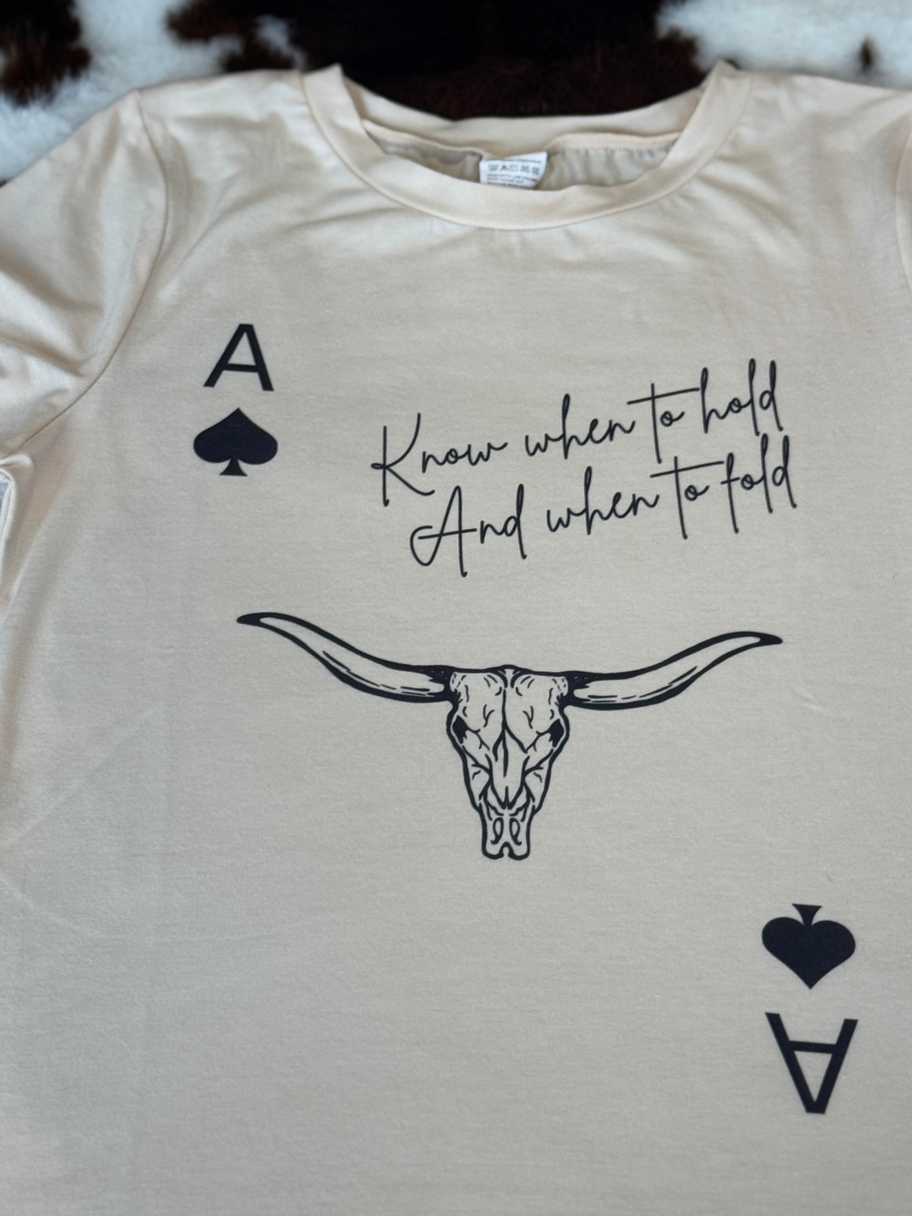Know When To Fold Graphic T