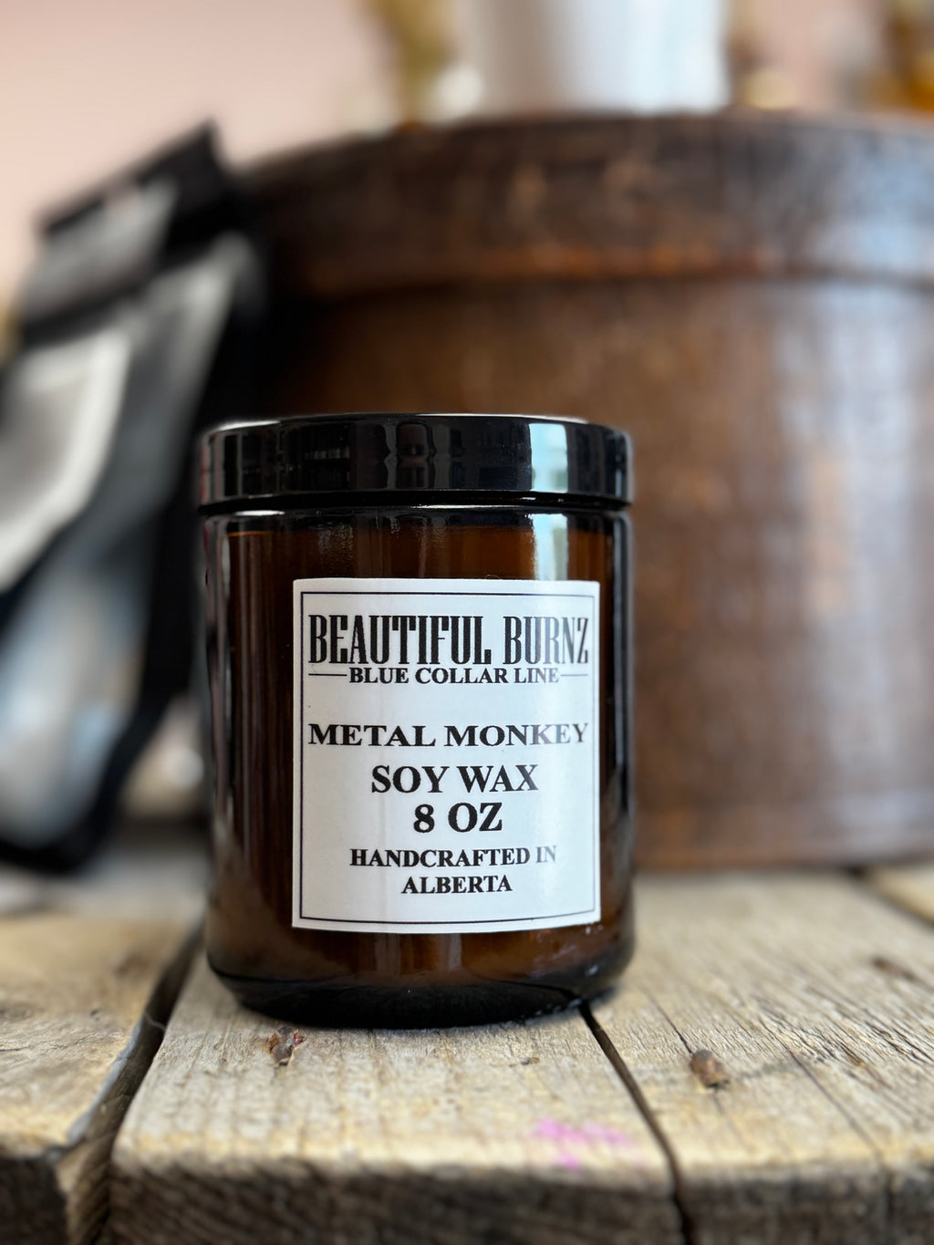 Metal Monkey Candle