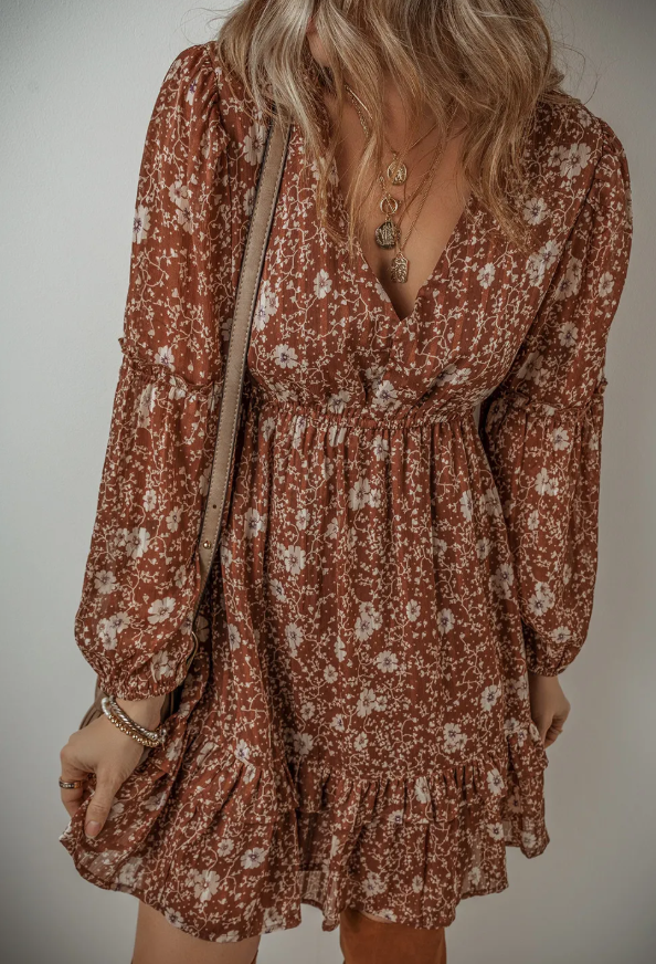Boho Floral Dress