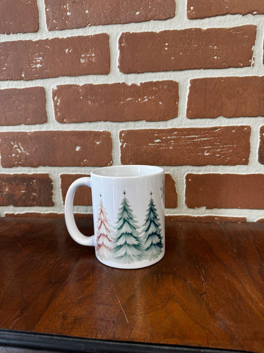 Pastel Christmas Trees Mug