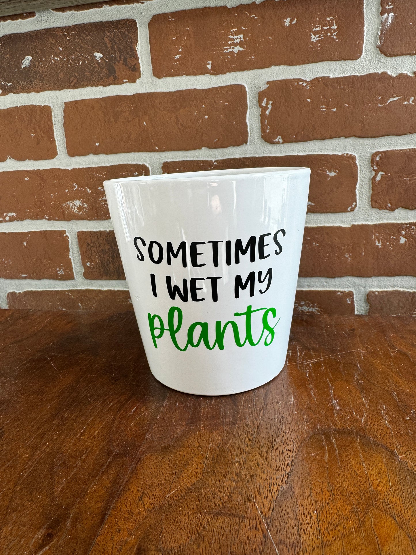 I Wet My Plants Plant Pot