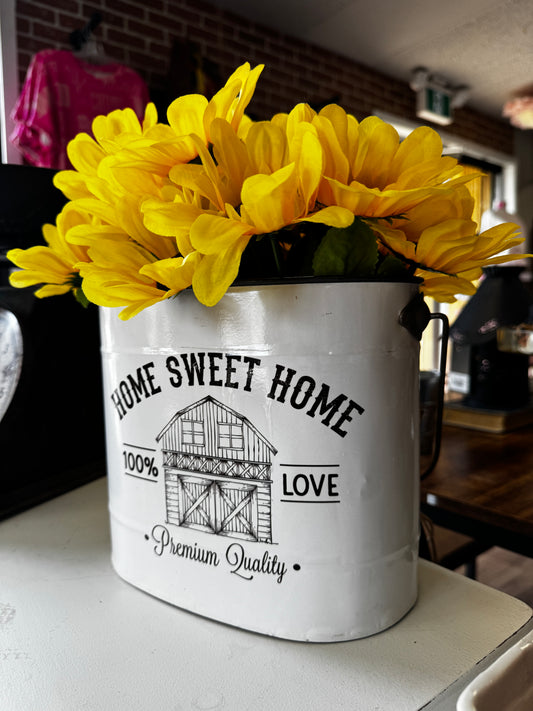 Sunflower Bucket