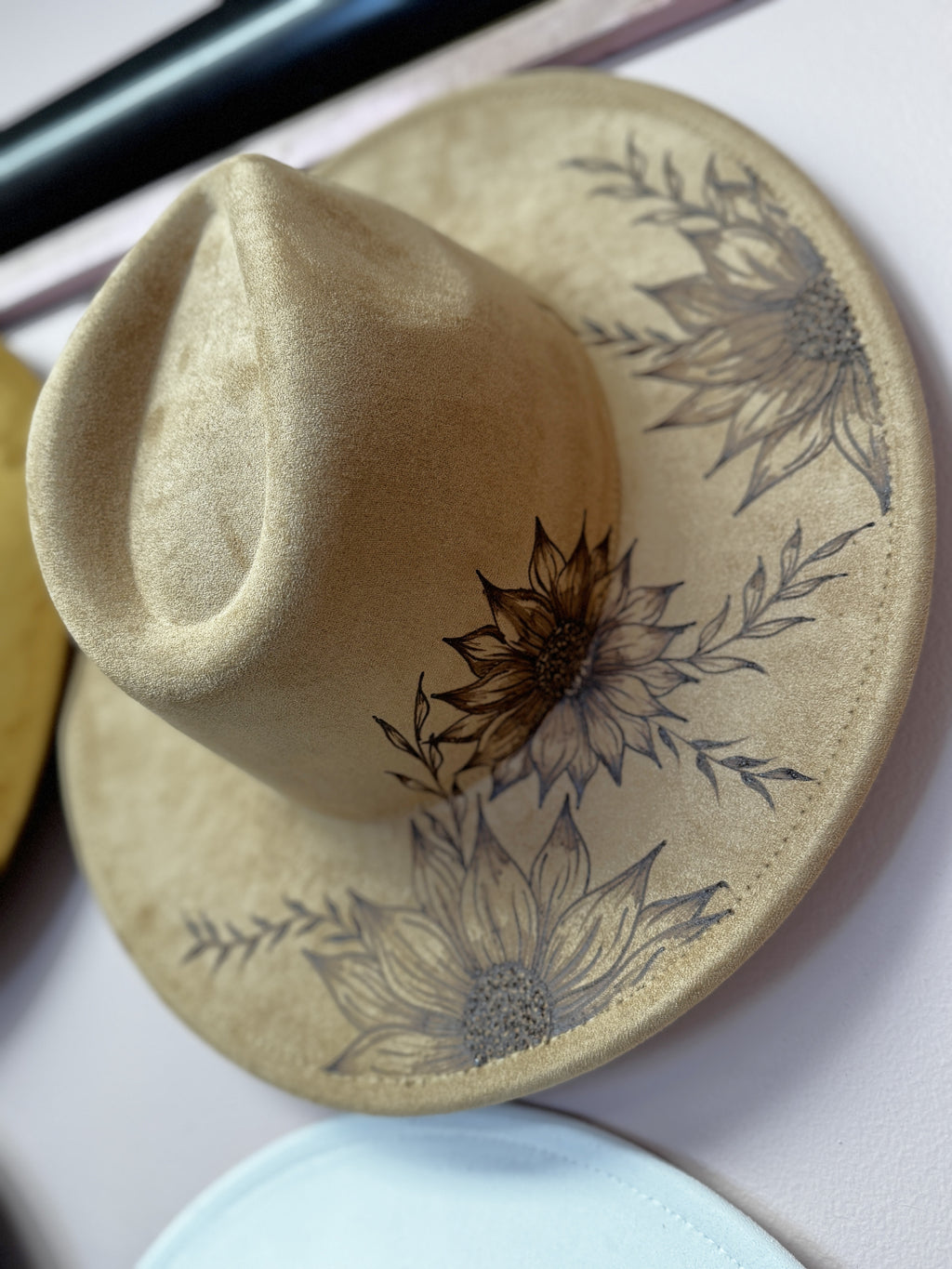 Sunflower Burnt Hat