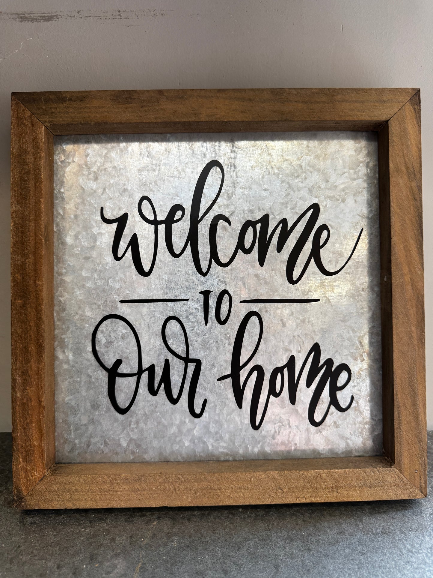 Welcome to Our Home Sign