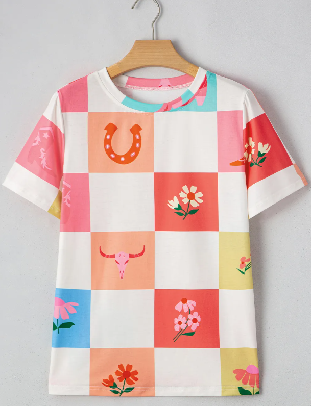 Western Checkered Top