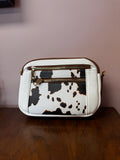 White Cowprint Bag
