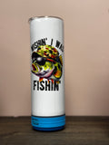 Wishin' I Was Fishin' Speaker Tumbler