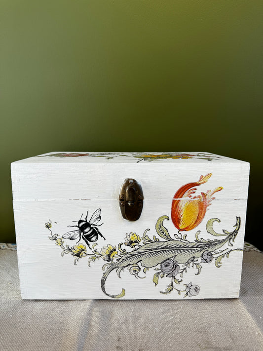 Floral Wooden Box