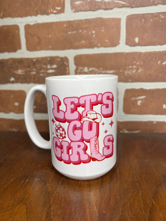 Let’s Go Girls Mug Pink