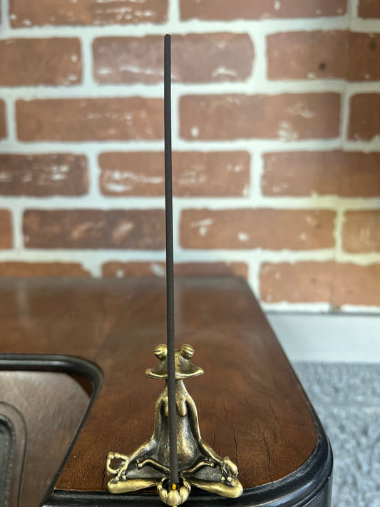 Meditating Frog Incense Holder