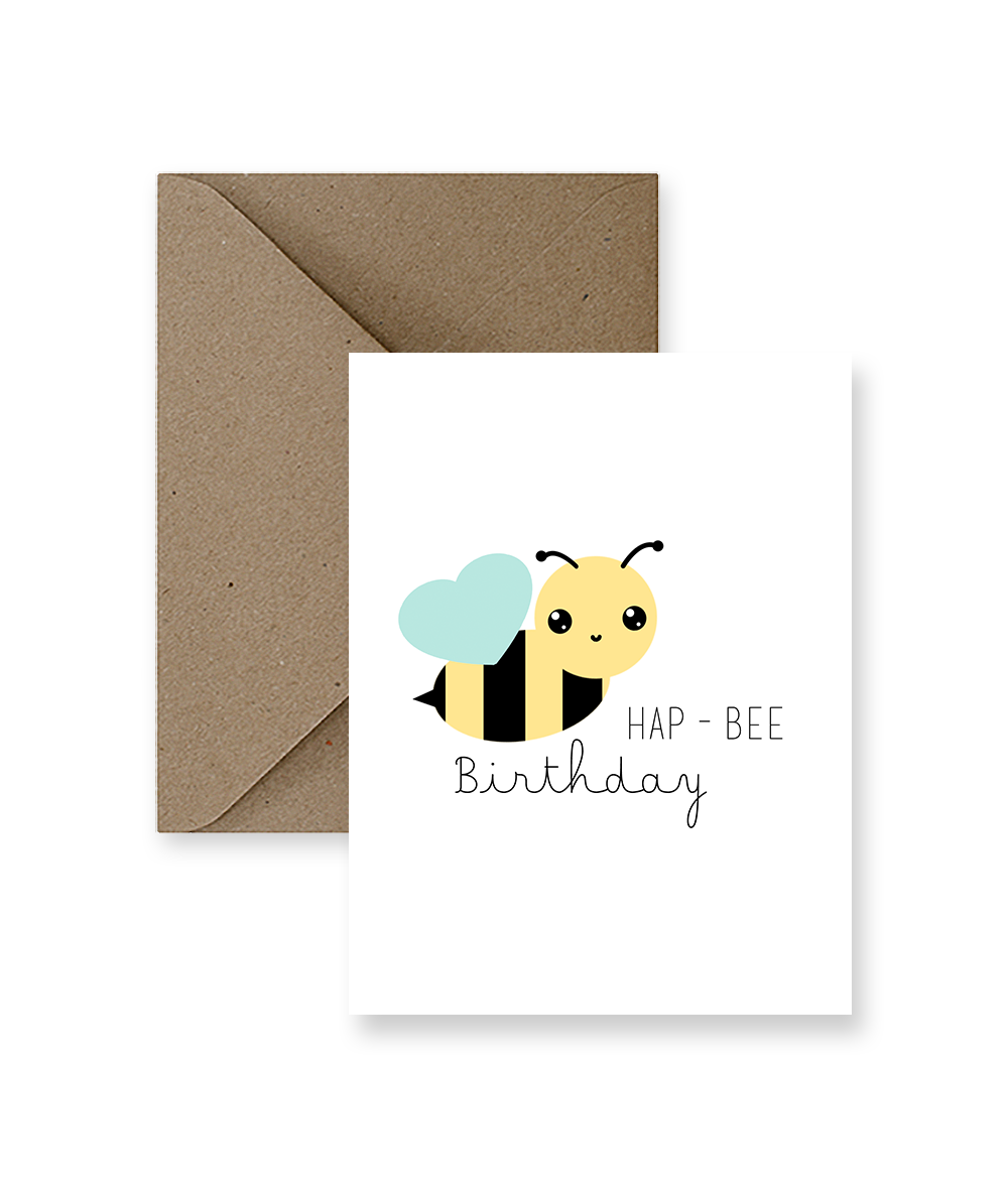 Hap-bee Birthday Card
