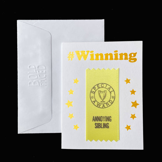 Annoying Sibling Ribbon Card
