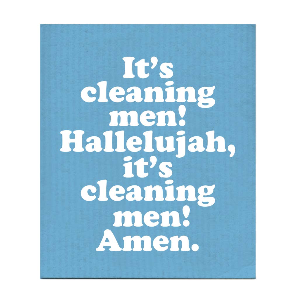 Hallelujah! It's Cleaning Men! Dishcloth