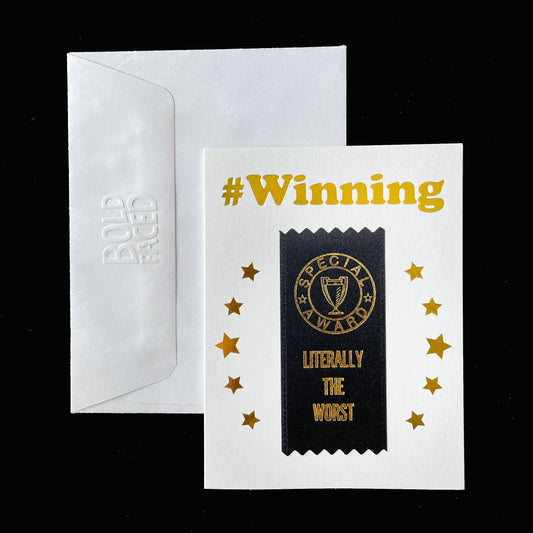 Literally the Worst Ribbon Card